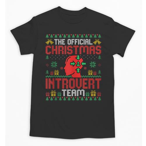 Christmas Introvert Team Introvert Introverted Xmas Unisex T-Shirt - Raresse