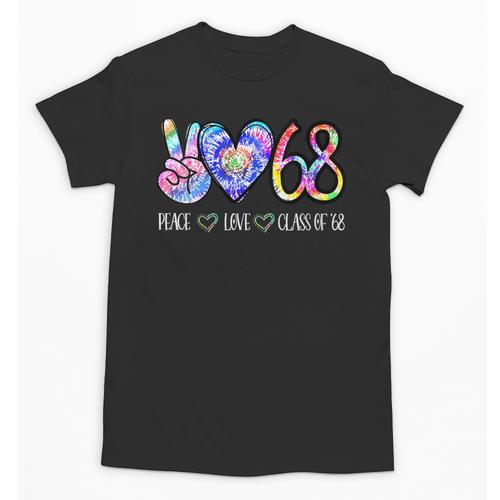 Class Of 1968 Shirt Tie Dye Senior Graduation Class Reunion Unisex T-Shirt - Best Gift Smart