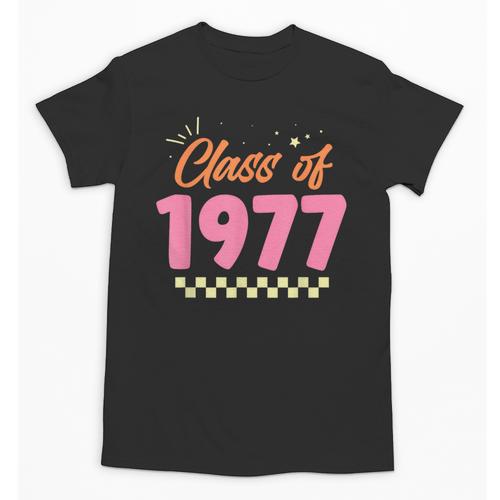 Class Of 1977 School Graduation Meetup Reunion Unisex T-Shirt - Best Gift Smart