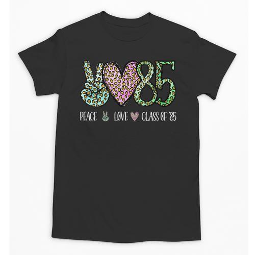 Class Of 1985 Shirt Leopard Senior Graduation Class Reunion Unisex T-Shirt - Best Gift Smart