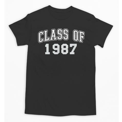 Class Of 1987 Vintage Graduation College High School Reunion Unisex T-Shirt - Best Gift Smart