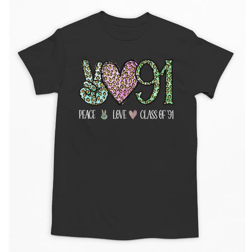 Class Of 1991 Shirt Leopard Senior Graduation Class Reunion Unisex T-Shirt - Best Gift Smart