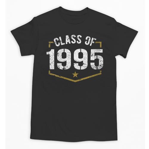 Class Of 1995 School Reunion Graduation Vintage Style Unisex T-Shirt - Best Gift Smart