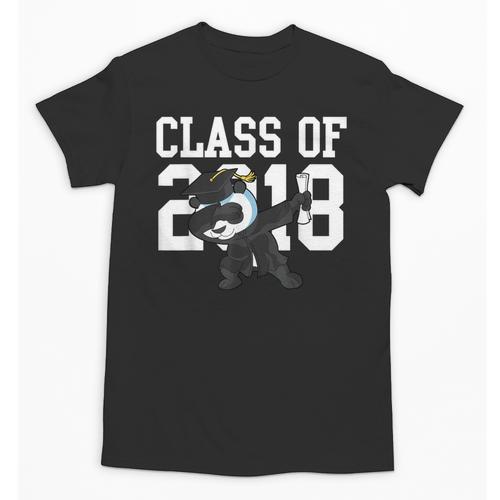 Class Of 2018 Graduation Dabbing Panda Bear Unisex T-Shirt - Best Gift Smart