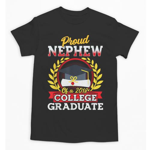 Class Of 2018 Graduation Tshirt For Nephew Of Graduate Unisex T-Shirt - Best Gift Smart