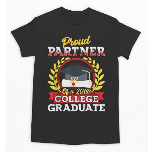 Class Of 2018 Graduation Tshirt For Partner Of Graduate Unisex T-Shirt - Best Gift Smart