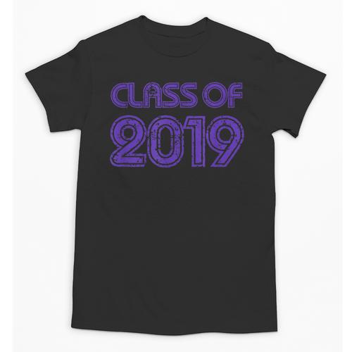 Class Of 2019 High School Graduation Purple Senior Unisex T-Shirt - Best Gift Smart