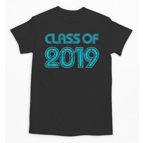 Class Of 2019 High School Graduation Teal Senior Unisex T-Shirt - Best Gift Smart