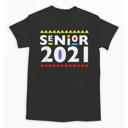 Class Of 2021 Senior Year 90's TV Style Graduation For Grad Unisex T-Shirt - Best Gift Smart