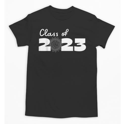 Class Of 2023 Seniors 23 Senior Graduation Idea Flower Unisex T-Shirt - Best Gift Smart