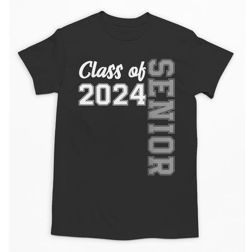 Class Of 2024 Senior 24 Shirt High School Graduation Party Unisex T-Shirt - Best Gift Smart