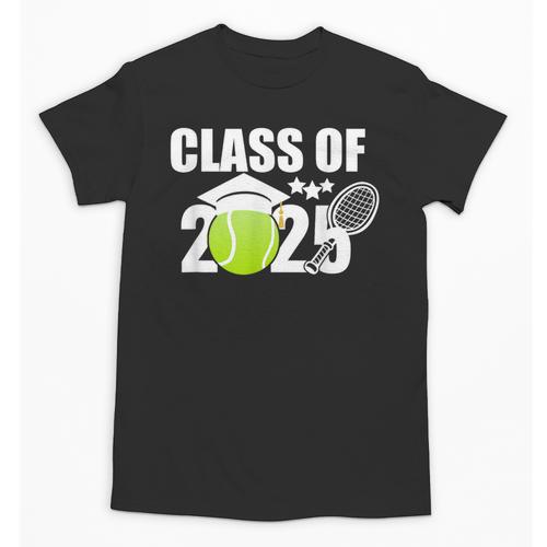 Class Of 2025 Graduation Senior Tennis Player Unisex T-Shirt - Best Gift Smart