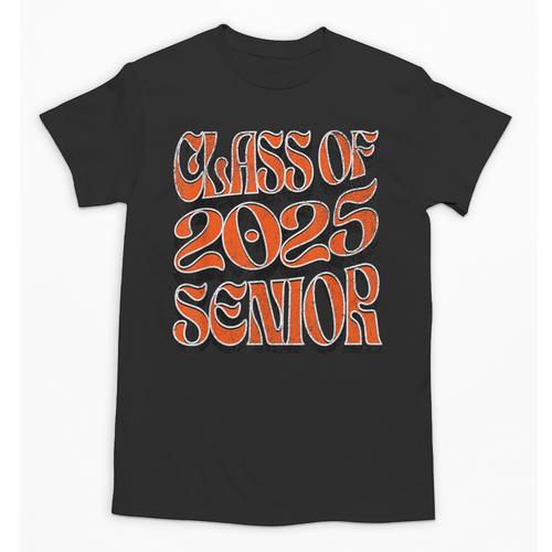 Class Of 2025 Senior Orange And Student Graduation Unisex T-Shirt - Best Gift Smart