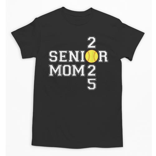 Class Of 2025 Softball Mom Senior Graduation Graduate Women Unisex T-Shirt - Best Gift Smart