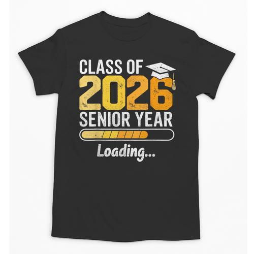 Class Of 2026 Senior Year Loading Senior 2026 Graduation Unisex T-Shirt - Best Gift Smart