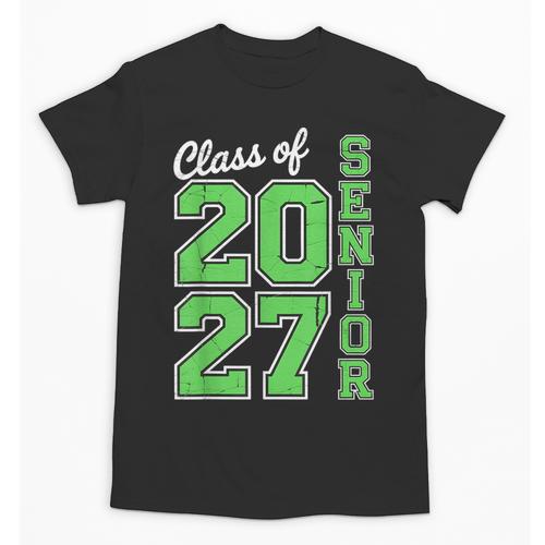 Class Of 2027 Senior 27 High School Graduation Senior 2027 Unisex T-Shirt - Best Gift Smart