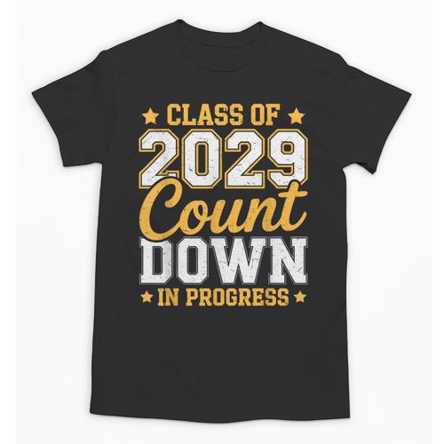 Class Of 2029 Count Down Fun First Day 8th Grade Graduation Unisex T-Shirt - Best Gift Smart