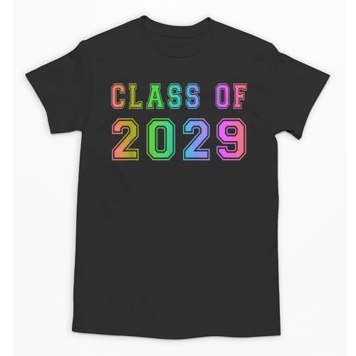 Class Of 2029 High School Graduation Date Graduate T Shirt Unisex T-Shirt - Best Gift Smart