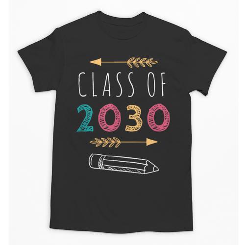 Class Of 2030 Grow With Me 2nd Grade Graduation Unisex T-Shirt - Best Gift Smart