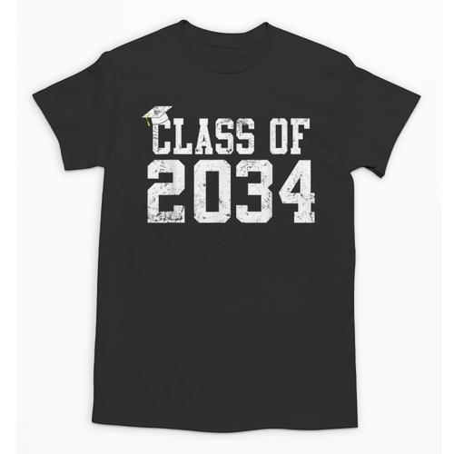 Class Of 2034 Grow With Me First Day Of School Graduation Unisex T-Shirt - Best Gift Smart