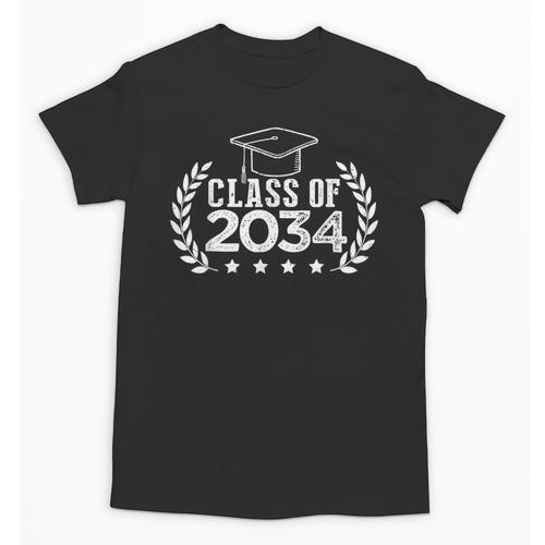 Class Of 2034 Grow With Me Shirt Graduation Kindergarten Unisex T-Shirt - Best Gift Smart