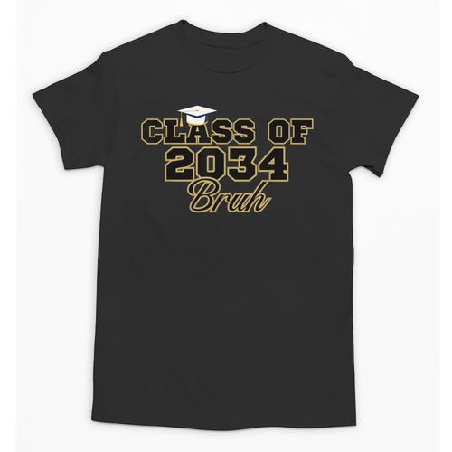 Class Of 2034 Senior 2034 Graduation Bruh Unisex T-Shirt - Best Gift Smart