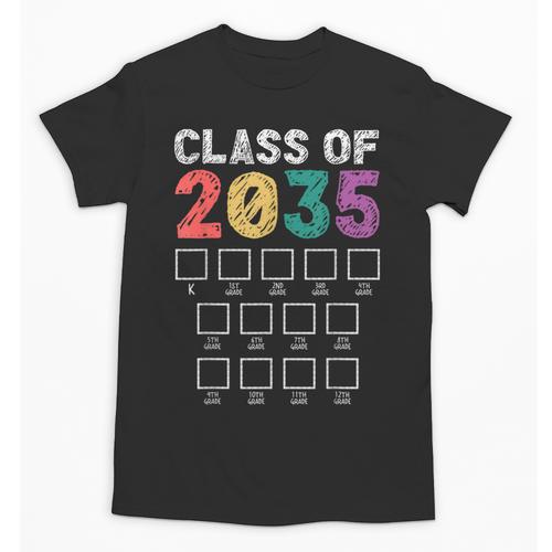 Class Of 2035 Graduation Check List Unisex T-Shirt - Best Gift Smart