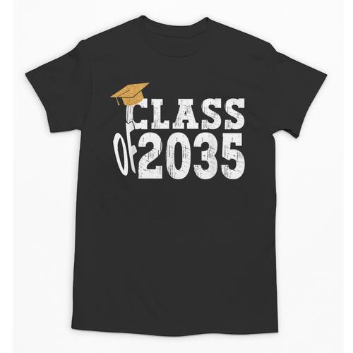 Class Of 2035 Grow With Me Boy Girl First Day Of Graduation Unisex T-Shirt - Best Gift Smart