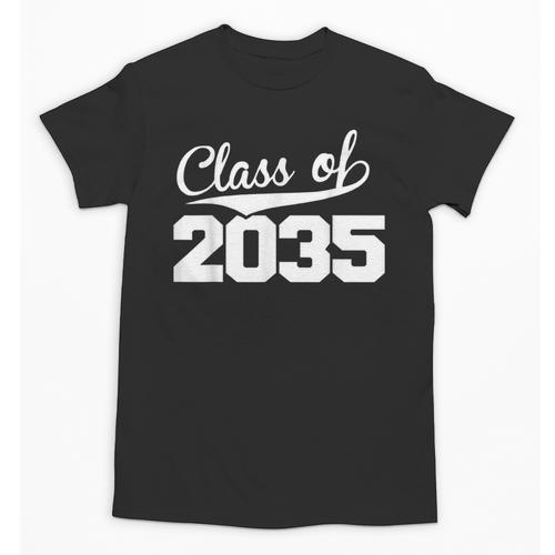 Class Of 2035 Kid To Adult Future Years Graduation Keepsake Unisex T-Shirt - Best Gift Smart