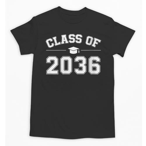 Class Of 2036 Grow With Me First Day Of School Graduation Unisex T-Shirt - Best Gift Smart