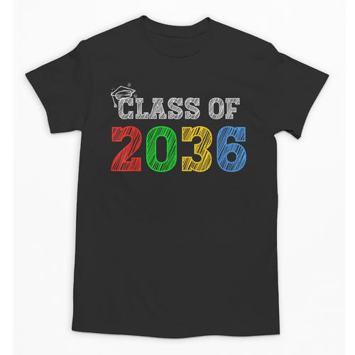 Class Of 2036 Grow With Me Graduation First Day Of School Unisex T-Shirt - Best Gift Smart