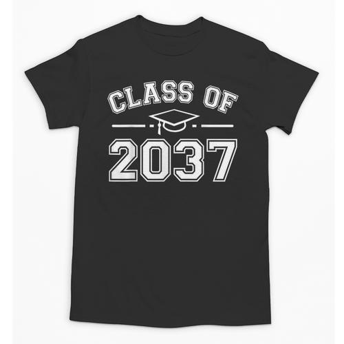 Class Of 2037 Grow With Me Graduation First Day Kindergarten Unisex T-Shirt - Best Gift Smart