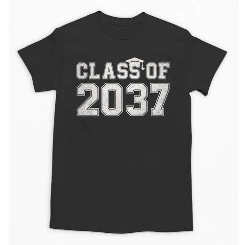 Class Of 2037 Kindergarten To Graduation First Day Of School Unisex T-Shirt - Best Gift Smart