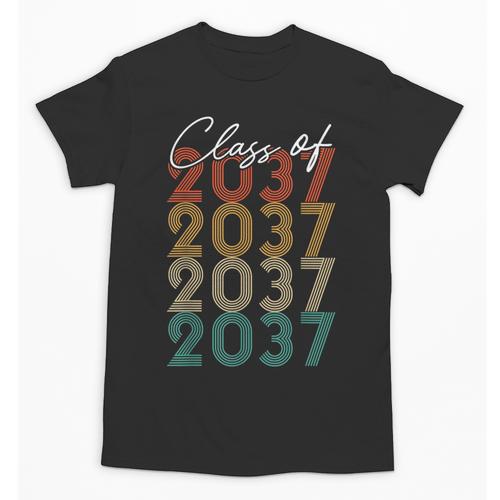 Class Of 2037 Vintage Kindergarten To Graduation Unisex T-Shirt - Best Gift Smart