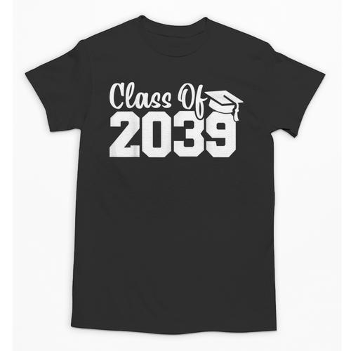 Class Of 2039 Senior 2039 Kindergarten To Graduation Unisex T-Shirt - Best Gift Smart