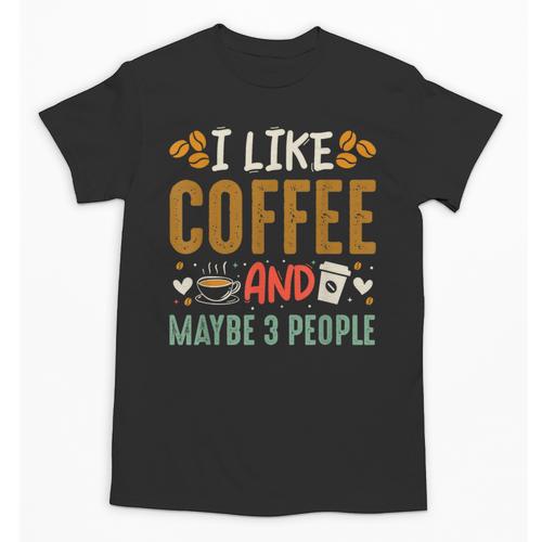 Coffee & Introvert Humor Tee Quote Cute Font Unisex T-Shirt - Raresse