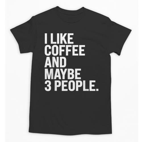 I Like Coffee Introvert Coffee Lovers Sarcastic Humor Unisex T-Shirt - Raresse
