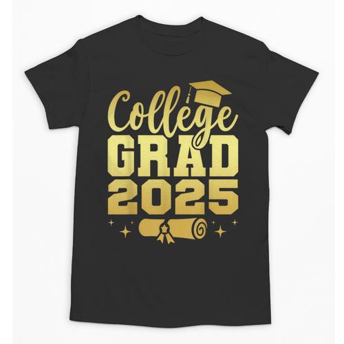 College Grad Class Of 2025 Senior Graduate Graduation Unisex T-Shirt - Best Gift Smart