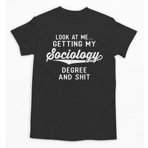 College Graduation For Him Her Getting Sociology Degree Unisex T-Shirt - Best Gift Smart