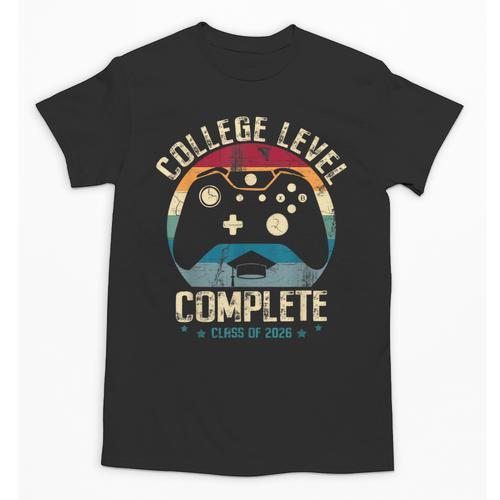 College Level Complete Class Of 2026 Gamer Graduation Grad Unisex T-Shirt - Best Gift Smart