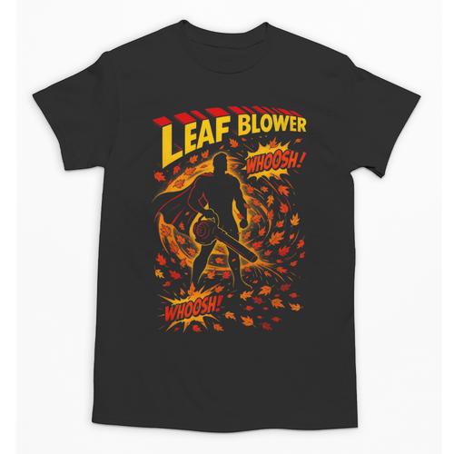 Comic Book Superhero Fall Season Leaf Blower Unisex T-Shirt - Bookorys
