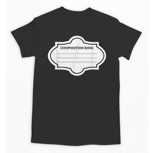 Composition Book Notebook Teacher's Halloween Group Costume Unisex T-Shirt - Bookorys UK