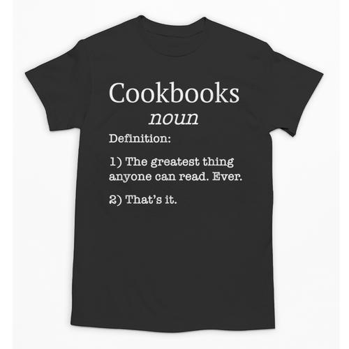 Cookbooks Cookbook Lovers Chefs Fake Definition Unisex T-Shirt - Bookorys DE