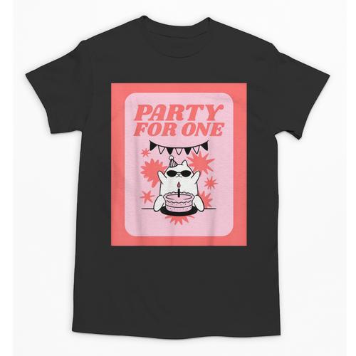Cool Fun Cute Party Introvert Cat Character Unisex T-Shirt - Raresse