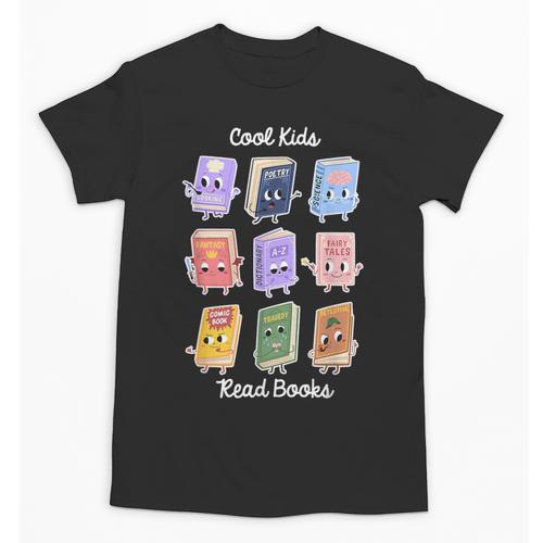 Cool Kids Read Books Apparel Unisex T-Shirt - Bookorys UK