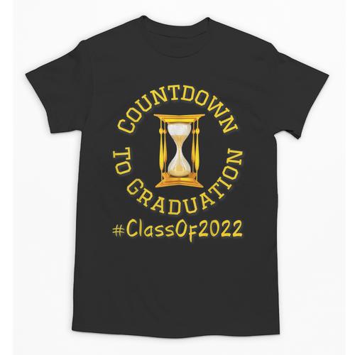 Countdown To Graduation Hourglass Senior Class Of 2022 Unisex T-Shirt - Best Gift Smart