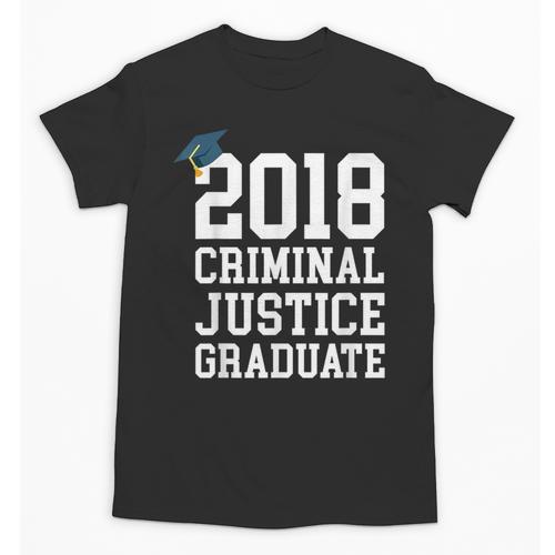 Criminal Justice Major Shirt 2018 Graduate Graduation E Unisex T-Shirt - Best Gift Smart