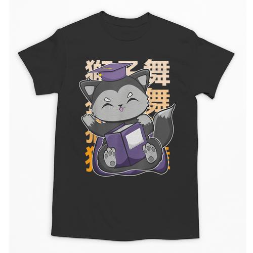 Cute Anime Fox Graduate Of A Class For Graduation Unisex T-Shirt - Best Gift Smart