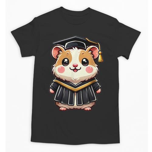 Cute Hamster Graduation Unisex T-Shirt - Best Gift Smart