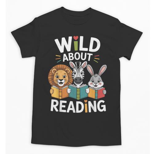 Cute Wildlife Zoo Animals For Book Reader Bookworms Unisex T-Shirt - Bookorys UK
